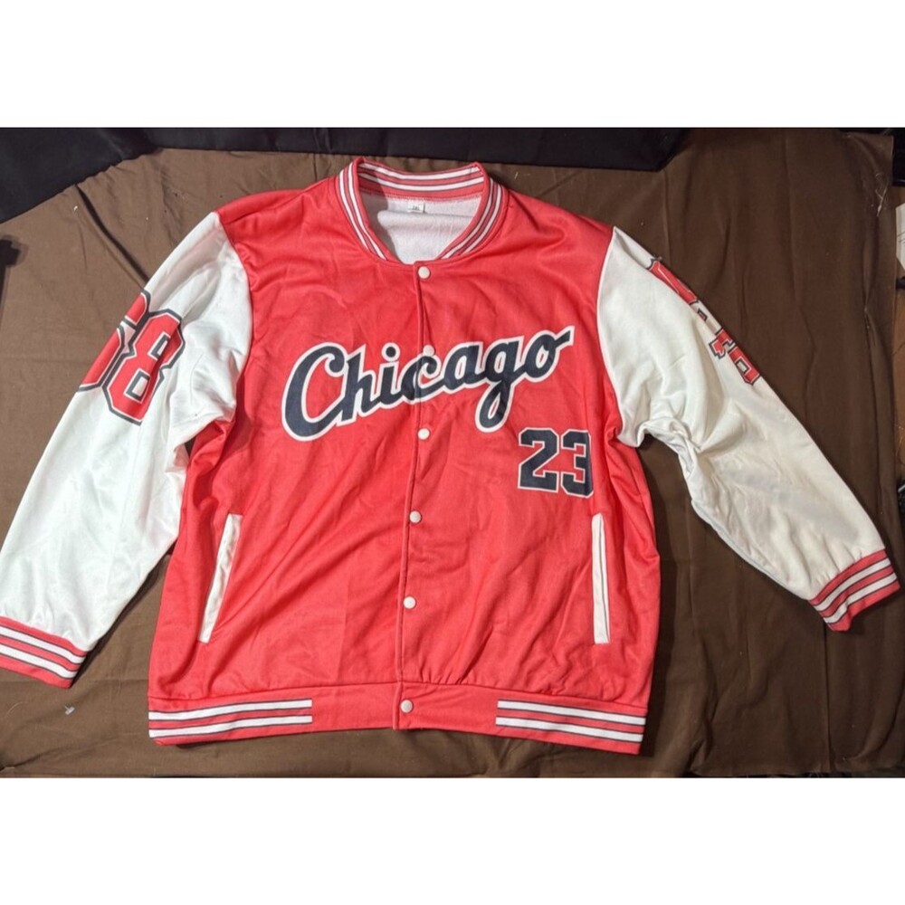 Michael Jordan Chicago Bulls #23 Signature Classics Varsity Jacket New 3XL